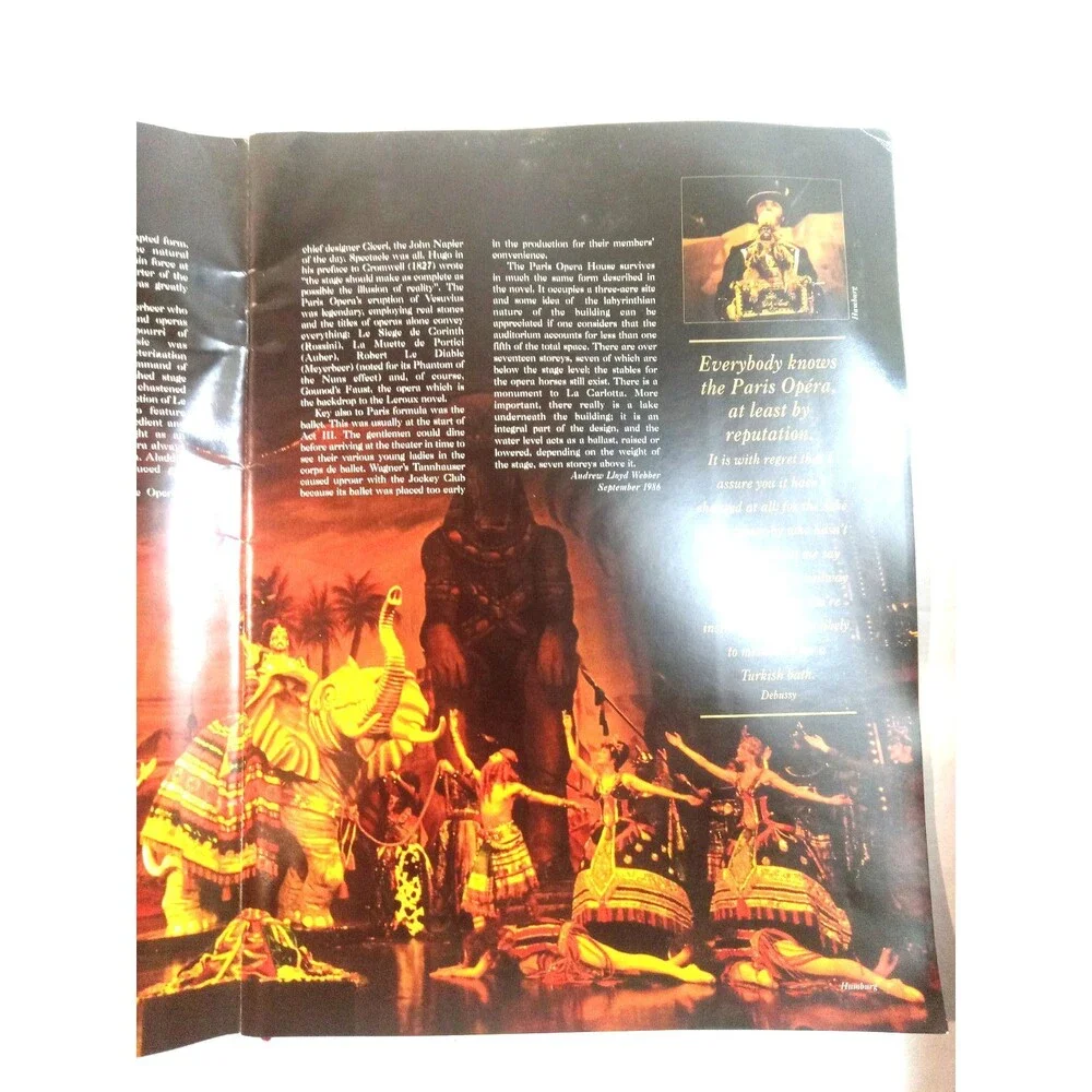VTG Phantom of the Opera Souvenir Program w/Inserts